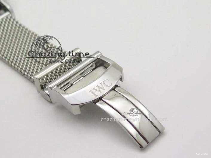 MIROTIME 0707 Portofino Chrono SS White Dial on SS Mesh Bracelet A Soft 7388